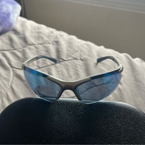 Vintage Harley-Davidson Blue Sports Sunglasses